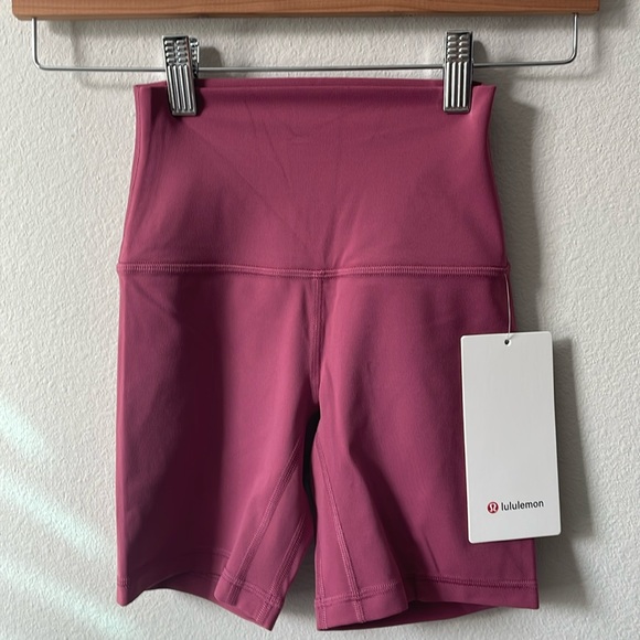 NWT Lululemon Align High-Rise Short 6” Washed Mauve Size 0 - Picture 1 of 7